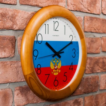 Часы настенные ДС-ББ27-185 ФЛАГ в Алейске - alejsk.mebel54.com | фото