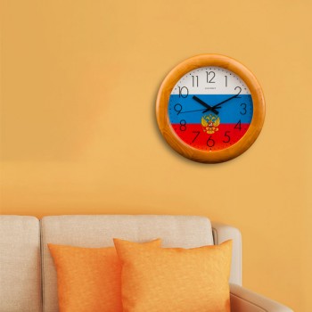 Часы настенные ДС-ББ27-185 ФЛАГ в Алейске - alejsk.mebel54.com | фото