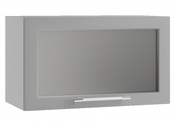 Гарда ПГС 600 шкаф верхний горизонтальный со стеклом Белый в Алейске - alejsk.mebel54.com | фото