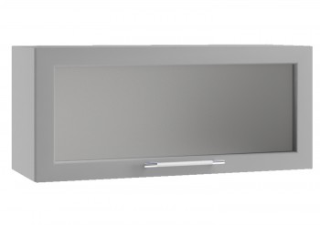 Гарда ПГС 800 шкаф верхний горизонтальный со стеклом Белый в Алейске - alejsk.mebel54.com | фото