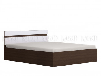 Ким кровать 1,4 (Венге/белый глянец) в Алейске - alejsk.mebel54.com | фото