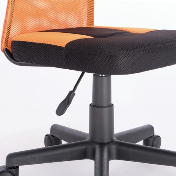 Кресло компактное BRABIX Smart MG-313 (черный, оранжевый) в Алейске - alejsk.mebel54.com | фото