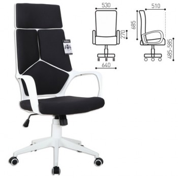 Кресло офисное BRABIX Prime EX-515 (черная ткань) в Алейске - alejsk.mebel54.com | фото