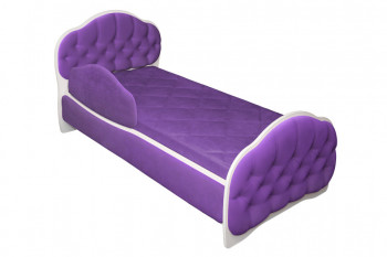 Кровать 160 Гармония 32 Фиолетовый (мягкий бортик) в Алейске - alejsk.mebel54.com | фото