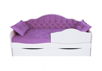 Кровать 170 серии Иллюзия Лайт 1 ящик 32 Фиолетовый (подушки) в Алейске - alejsk.mebel54.com | фото