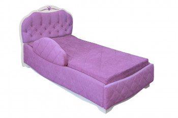Кровать 190 Гармония Lux 67 Светло-фиолетовый (мягкий бортик) в Алейске - alejsk.mebel54.com | фото