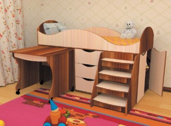 Кровать детская Тошка в Алейске - alejsk.mebel54.com | фото