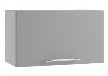 Лофт ПГ 600 шкаф верхний горизонтальный (Штукатурка белая/корпус Серый) в Алейске - alejsk.mebel54.com | фото