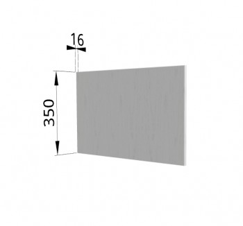 Панель торцевая (для шкафа горизонтального глубокого высотой 350 мм) ГПГ Мелисса (Белый скин) в Алейске - alejsk.mebel54.com | фото