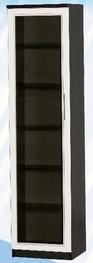 Шкаф средний со стеклодверью ДЛЯ ГОСТИНОЙ ШСС-450 Венге/Дуб выбеленный в Алейске - alejsk.mebel54.com | фото