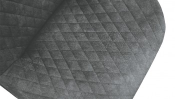 Стул «Оливер» К1С Черный муар/Микровелюр Wellmart Graphite в Алейске - alejsk.mebel54.com | фото