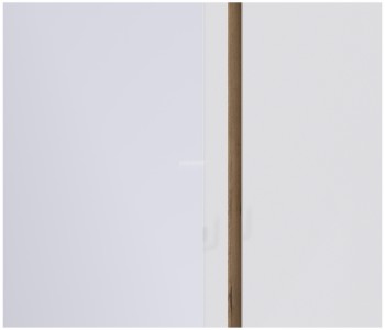 Веста СБ-2258 Шкаф 3х дверный с зеркалом Дуб Бунратти/Белый глянец в Алейске - alejsk.mebel54.com | фото